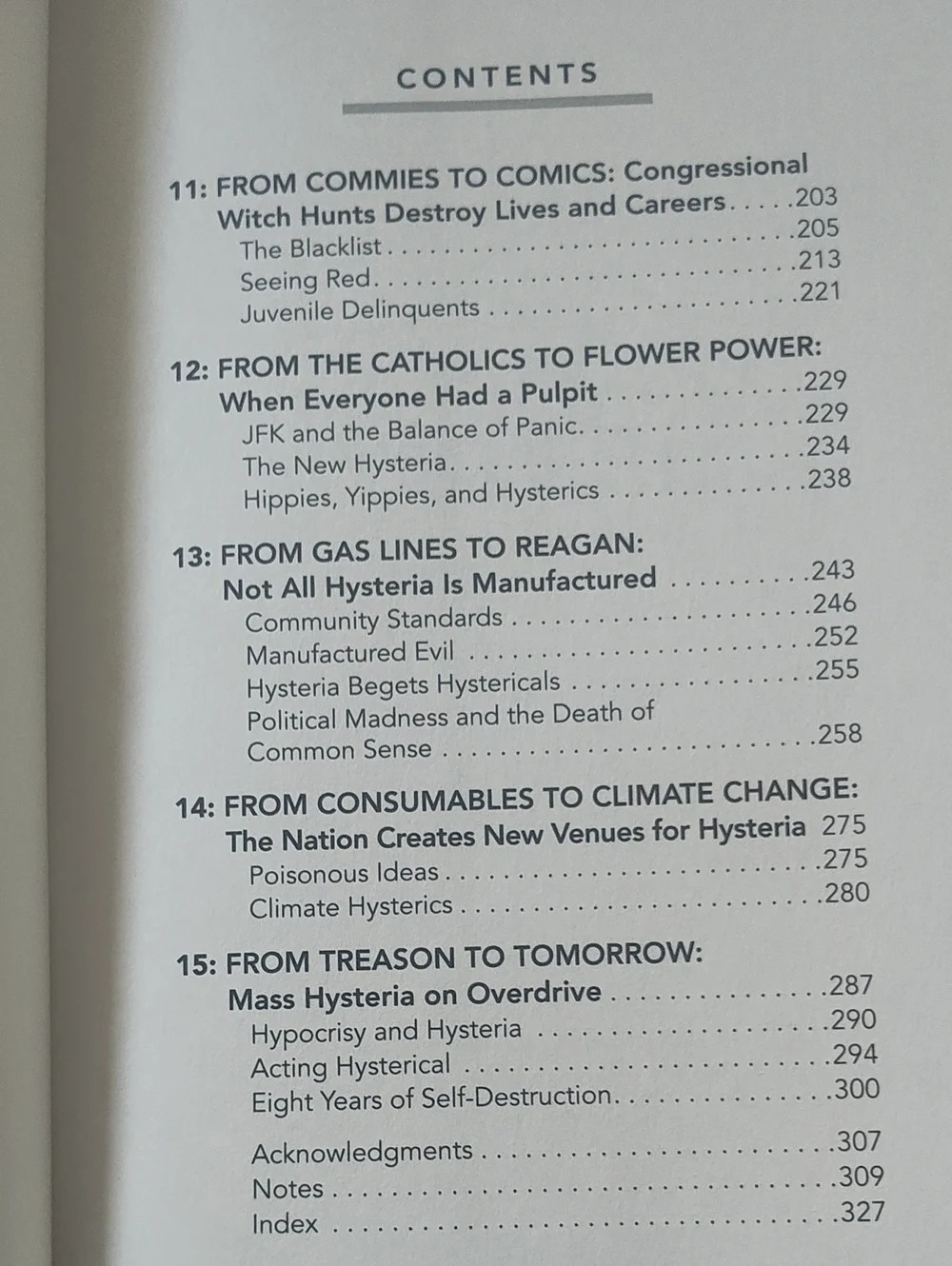 FALL READING: STOP MASS HYSTERIA